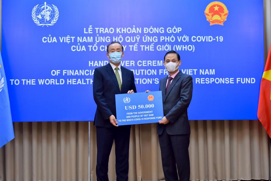 Việt Nam ủng hộ Quỹ ứng phó với COVID-19 của WHO | Liên Hợp Quốc tại Việt Nam